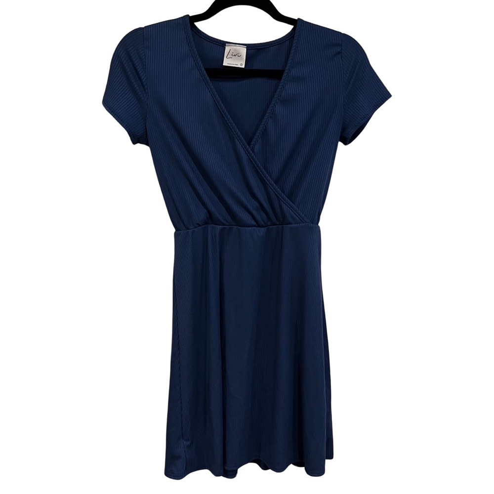 Livi Olivia Rae Twist Front V-Neck Mini Dress Size Small